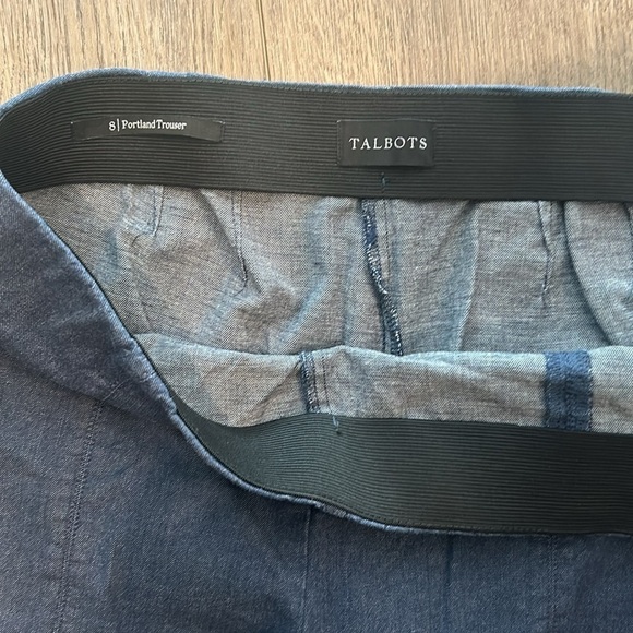 Talbots Portland Trouser Dark Wash Denim Pants Jeans Size 8 - Picture 3 of 8